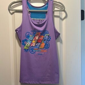 RunDisney Small Purple Tank Top with Character Design